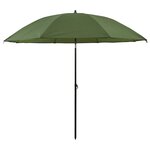 vidaXL Umbrella de pêche Jaune armée 220 x 193 cm Polyester Oxford