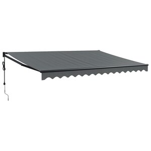 vidaXL Auvent rétractable automatique anthracite 4 5x3 m