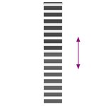 vidaXL Store zèbre noir 45x230 cm largeur du tissu 40 9 cm polyester