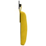 vidaXL Tête de lit suspendue Avec lumière LED Jaune Velours
