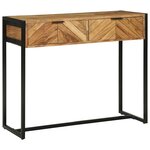vidaXL Table console Marron 90 x 35 x 75 cm bois de manguier massif