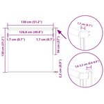 vidaXL Store enrouleur occultant largeur du tissu 126 6 cm polyester