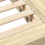 vidaXL Cadre de lit chêne sonoma 75x190 cm bois d'ingénierie