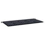 vidaXL Coussin de banc de jardin carreaux noir 120x50x4cm tissu oxford