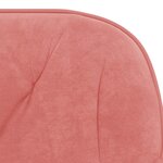 vidaXL Chaise pivotante de bureau Rose Velours