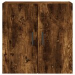 vidaXL Armoire murale chêne fumé 60x31x60 cm bois d'ingénierie