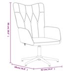 vidaXL Chaise de relaxation Jaune moutarde Tissu