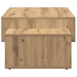 vidaXL Table basse chêne artisanal 105x55x32 cm bois d'ingénierie