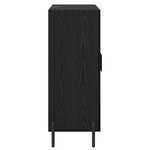vidaXL Buffet Chêne noir 69 5 x 34 x 90 cm Bois d'ingénierie