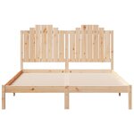 vidaXL Cadre de lit extra long sans matelas 160x210 cm bois massif
