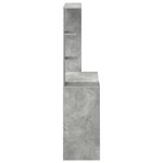 vidaXL Bureau gris béton Bois d'ingénierie Moyen Bureau d'ordinateur