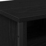 vidaXL Armoire sous lavabo Chêne noir 91x35x60 cm Bois d'ingénierie