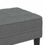vidaXL banc Gris foncé 113 x 57 x 39 cm tissu