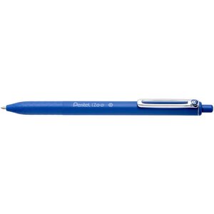 Stylo Bille Rétractable iZee Clip Métal Pointe Large 1mm Tracé 0 5mm Bleu x 12 PENTEL