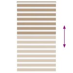 vidaXL Store zèbre marron sable largeur du tissu 125 9cm polyester