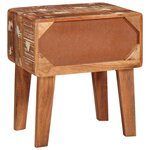 vidaXL Table d'appoint Marron 40 x 32 x 46 cm Bois Recyclé Solide