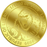 Monnaie PIXEL YETI 1/1000 Oz Or 12$ Liberia 2026 (PRÉCOMMANDE)