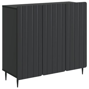 vidaXL Buffet Noir 89 x 34 5 x 82 cm Bois d'ingénierie