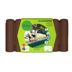 Pack x5 bordures de jardin rondins marron bois composite 40x20cm