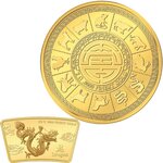 Pièce de monnaie en Or 10 Dollars g 0.5 Millésime 2024 Smart Collection LUNAR YEAR