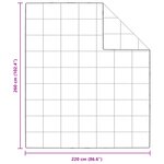vidaXL Couettes & Duvets Blanc 260 x 220 cm Bas