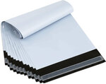 50 Enveloppes plastique opaques éco 60 microns n°4 - 320x410mm
