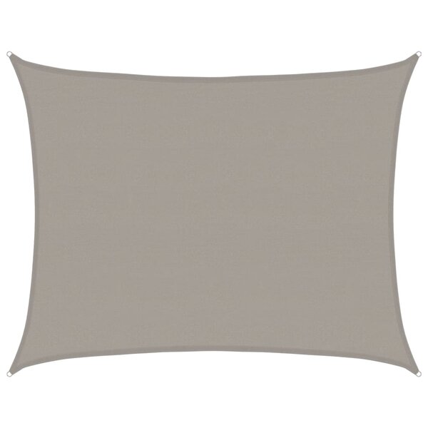vidaXL Voile d'ombrage 160 g/m² rectangulaire gris clair 6x7 m PEHD