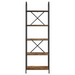 vidaXL Étagère Chêne fumé 60 x 30 x 183 cm Bois d'ingénierie