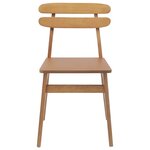 vidaXL Chaise de salle à manger 2 Pièces Naturel
