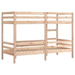 vidaXL Lit superposé 75x190 cm Bois de pin massif