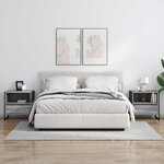 vidaXL Table de chevet Gris Sonoma 50 x 39 5 x 50 cm Bois d'ingénierie