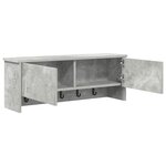 vidaXL Porte-manteau mural avec étagère Gris béton 80 x 20 x 30 cm