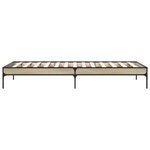 vidaXL Cadre de lit sans matelas chêne sonoma 90x200 cm