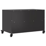 vidaXL Meuble TV noir 68x39x43 5 cm acier