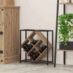 vidaXL Étagère à vin chêne artisanal 51 x 18 x 52 5 cm