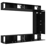 vidaXL Ensemble meuble TV 5 Pièces Chêne noir 100 x 30 x 30 cm