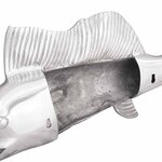 vidaXL Sculpture Argent 91 x 8 x 26 cm Aluminium