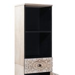 vidaXL Armoire de salle de bain avec tiroir Blanc 38 x 33 5 x 160 cm