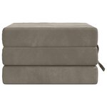 vidaXL Canapé-lit pliable 75 x 63 x 45 cm Gris clair