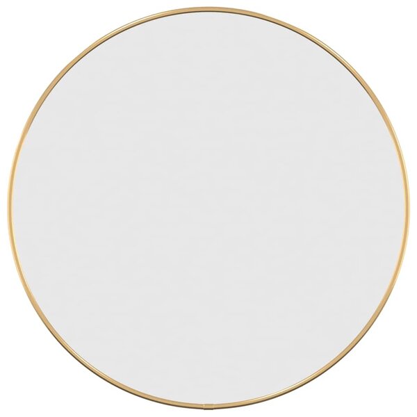 vidaXL Miroir mural Doré Ø 50 cm Rond
