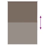 vidaXL Store enrouleur occultant café 90x175cm largeur du tissu 85 7cm