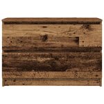 vidaXL Meuble TV vieux bois 80x35x54 cm bois d'ingénierie