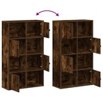 vidaXL Bibliothèque chêne fumé 60x24x101 5 cm bois d'ingénierie