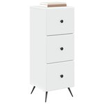 vidaXL Armoire à tiroirs Blanc 33 x 34 5 x 90 cm Bois d'ingénierie