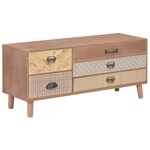 vidaXL Meuble TV avec 5 tiroirs 90x30x40 cm Bois de pin massif