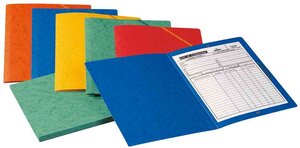 Chemise sans Rabats à élastiques Carte 5/10 eme 24 x 32 cm Orange ELBA