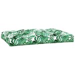 vidaXL Coussins de palette lot de 3 motif de feuilles tissu