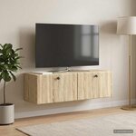 vidaXL Meuble TV mural 98 x 31 x 30 cm Chêne Sonoma Bois d'ingénierie