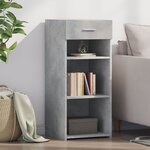 vidaXL Buffet gris béton 40x42 5x93 cm bois d'ingénierie
