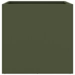 vidaXL Jardinière vert olive 49x47x46 cm acier laminé à froid